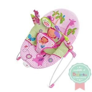 bright starts pretty pink safari bouncer