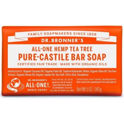 Dr. Bronners Tea Tree Pure Castile Bar Soap 140gr
