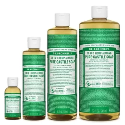 Dr. Bronners Almond Pure Castile Liquid Soap