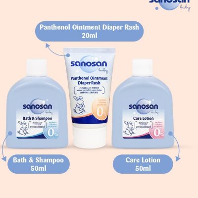 Sanosan 0301062 Baby Convenient Pack(B&S 50ml, Care Lot 50ml)