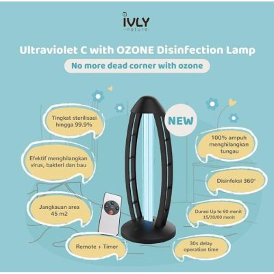 Ivly UVC + Ozone Disinfection Lamp